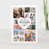 Happy Anniversary With Heart In Center Photo