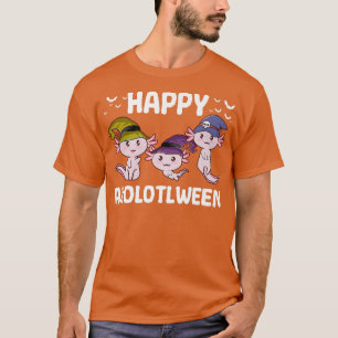 Happy Aolotlween Aolotl Halloween Party Pumpkin Wi T-Shirt