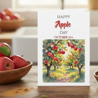 Happy Apple Day | October 21st Card
