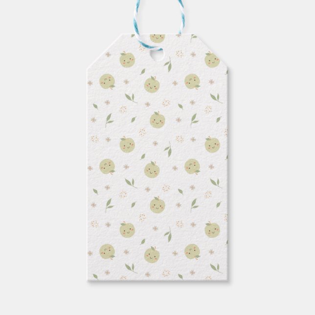 Happy Apples Pattern - Gift Tag (Front)