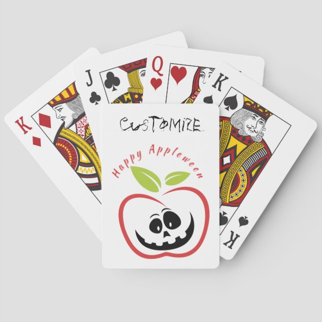 Happy Appleween Jack O'lantern Thunder_Cove Playing Cards (Back)