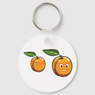 Happy Apricot Keychain