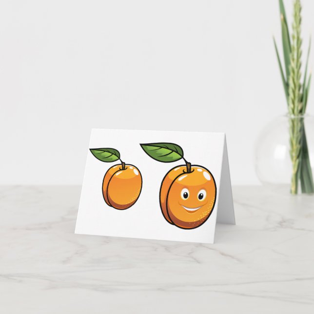 Happy Apricot Note Cards (Front)