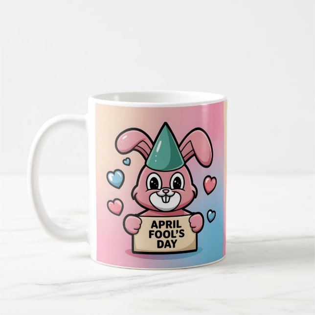 Happy April Fool's Day Gift idea Coffee Mug (Left)