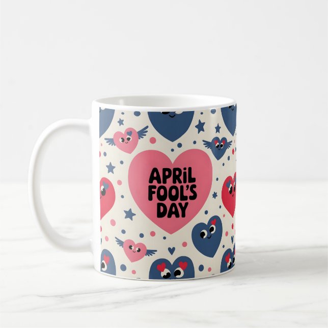 Happy April Fool's Day Gift idea Coffee Mug (Left)