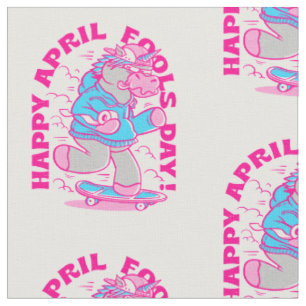 happy April Fools Day unicorn funny Fabric