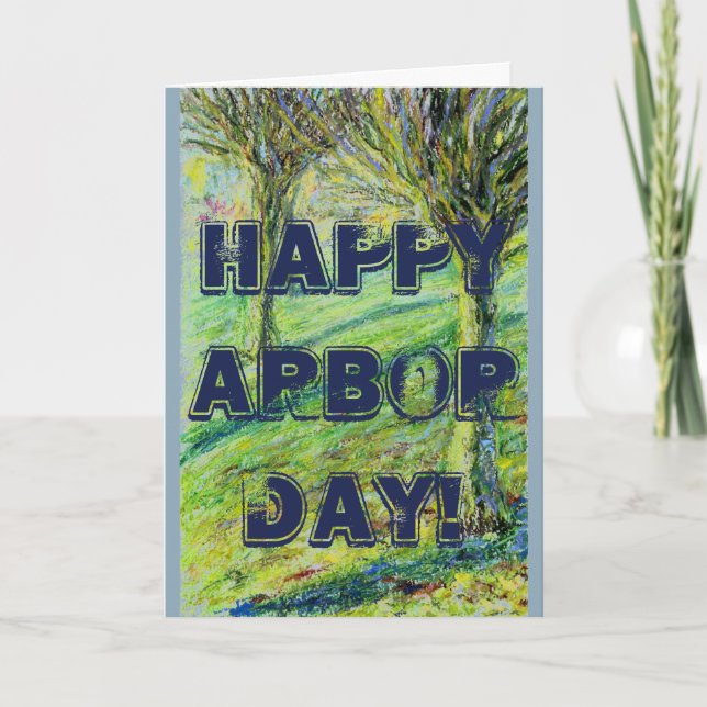 Happy Arbor Day Card (Front)