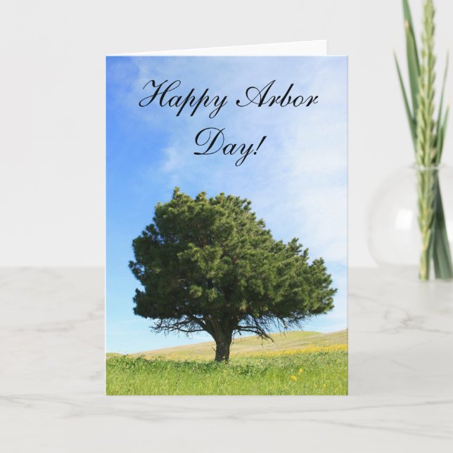 Happy Arbor Day greeting card (Front)