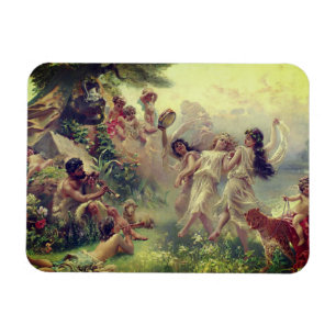 Happy Arcadia, by Konstantin Makovsky (1890) Magnet