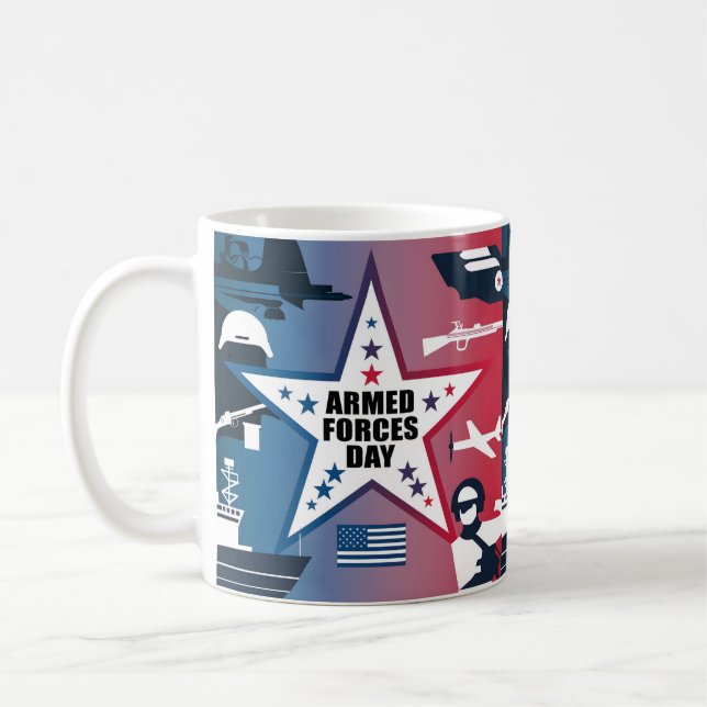 Happy Armed Forces Day Coffee Mug (Left)