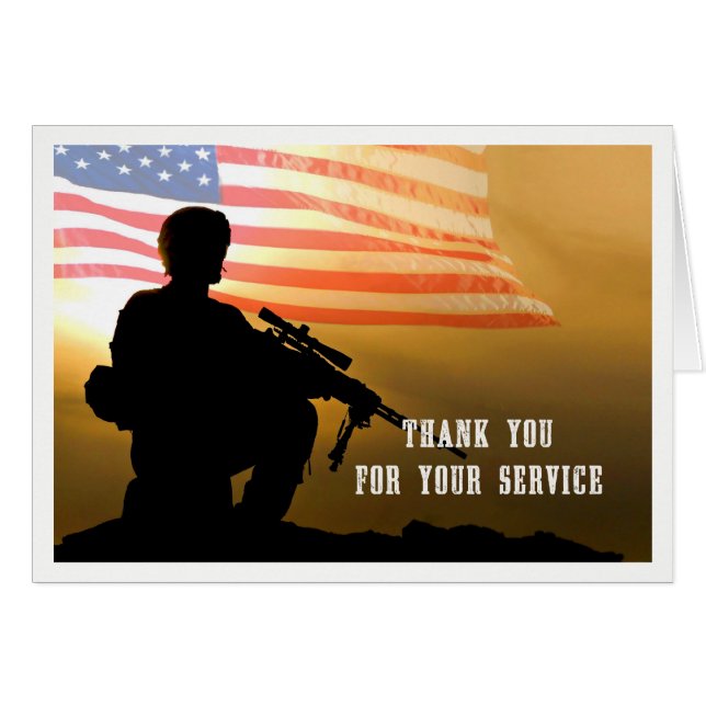 Happy Armed Forces Day Custom Greeting Cards (Front Horizontal)