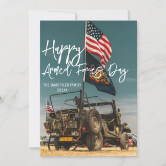 Happy Armed Forces Day Thank You Card