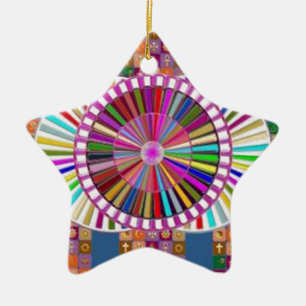 HAPPY ART: CHRISTMAS HOLIDAYS FESTIVALS CERAMIC TREE DECORATION
