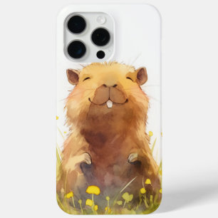 Happy as a Capybara Can Be iPhone 15 Pro Max Case