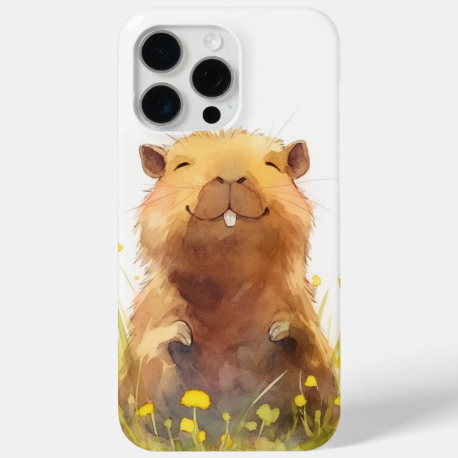 Happy as a Capybara Can Be Case-Mate iPhone Case (Back)