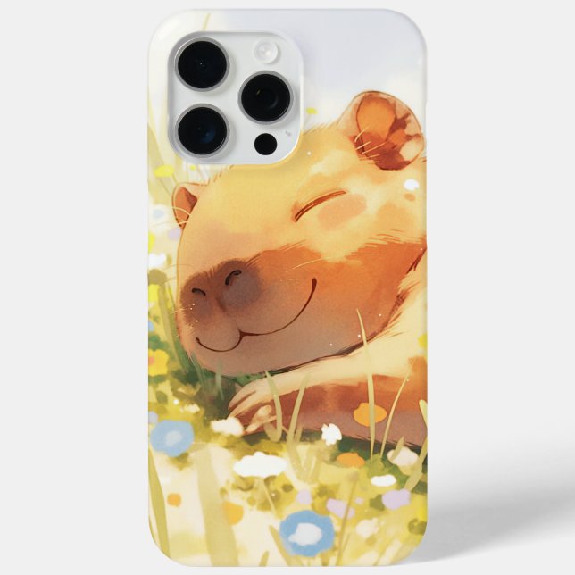 Happy as a Capybara Case-Mate iPhone Case (Back)