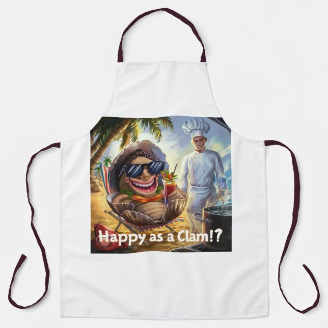 Happy as a clam? apron (Front)