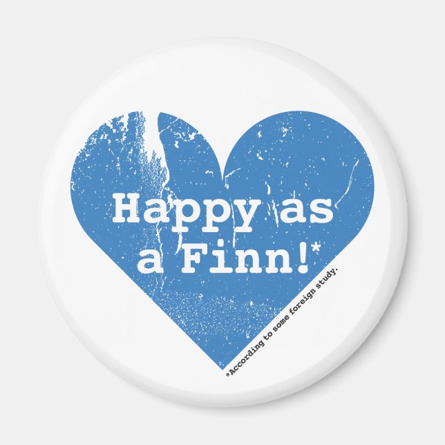Happy as a Finn Magnet (Front)