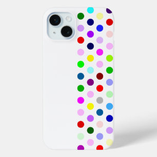 Happy As Can Be - Colourful Happy Polka Dots - iPhone 15 Mini Case