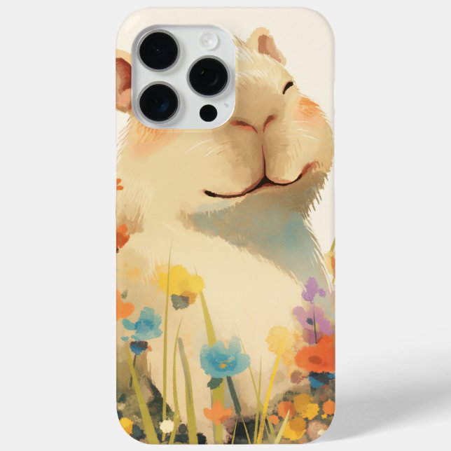 Happy as Capybara Case-Mate iPhone Case (Back)