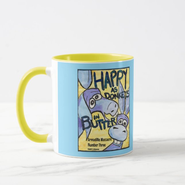 Happy as Donkeys Mug (Left)