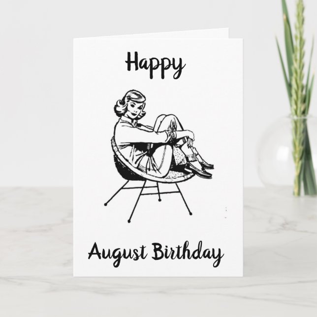 HAPPY ***AUGUST BIRTHDAY*** TO YOU! CARD (Front)