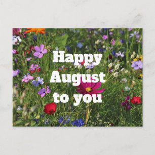 Happy August Postcard