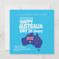 Happy Australia Day 26th January Modern
