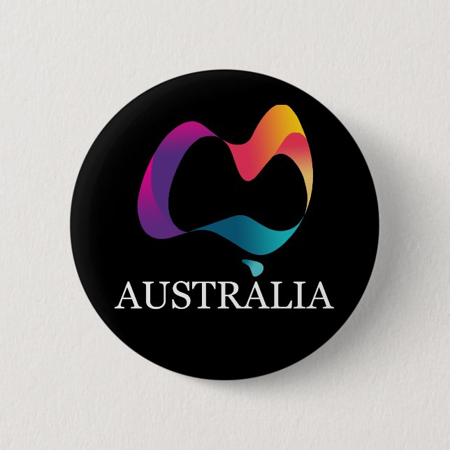 Happy Australia day  6 Cm Round Badge (Front)