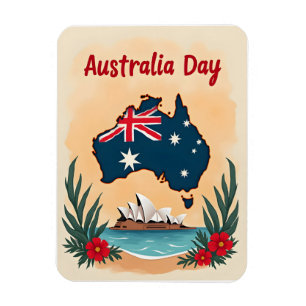 Happy Australia Day Magnet