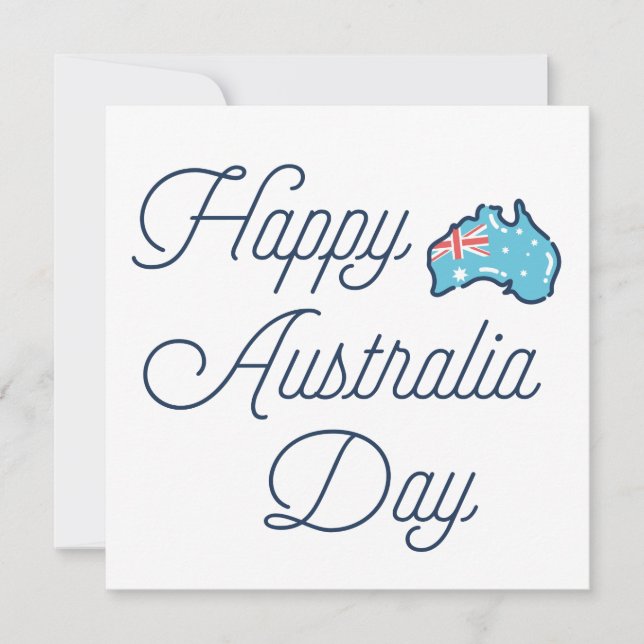 Happy Australia Day // Novelty Australia Day Card (Front)