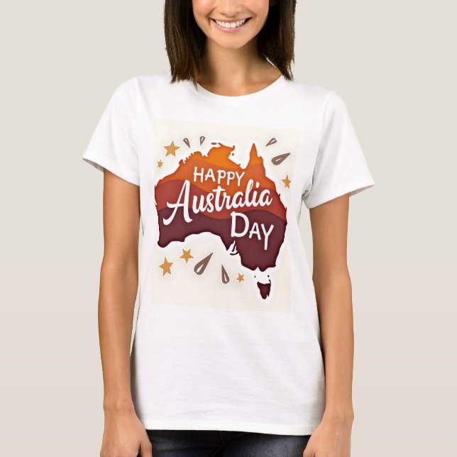 Happy Australia Day T-Shirt (Front)