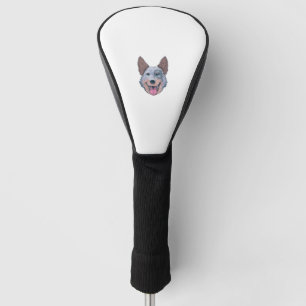 Happy Australian Cattle Dog  Golf Head Cover