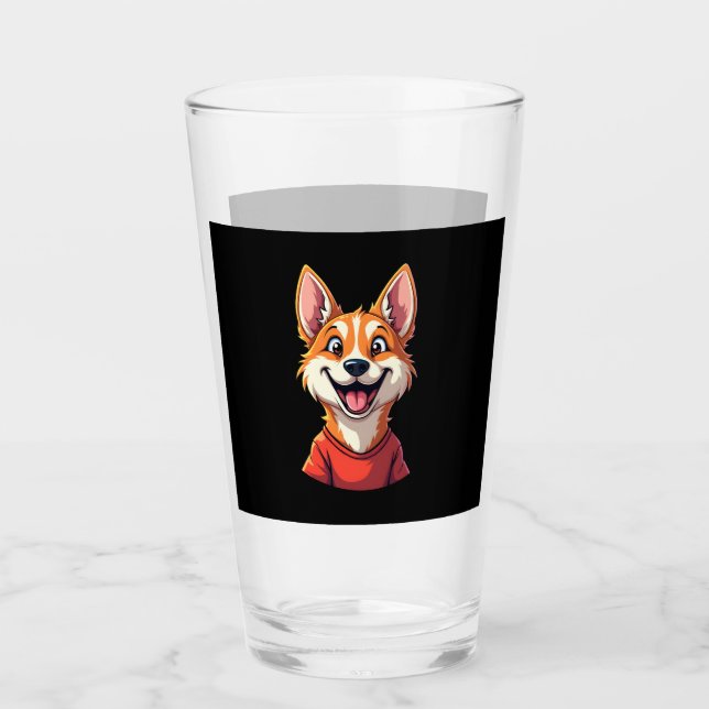 Happy Australian Cattle Dog Tank Top Glass (Front)