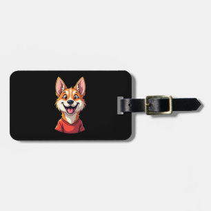 Happy Australian Cattle Dog Tank Top Luggage Tag