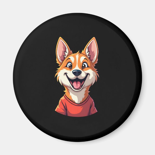 Happy Australian Cattle Dog Tank Top Magnet (Front)