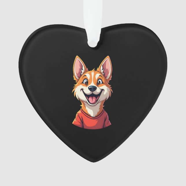 Happy Australian Cattle Dog Tank Top Ornament (Front)