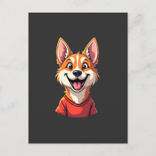 Happy Australian Cattle Dog Tank Top Postcard