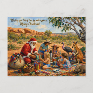~ HAPPY AUSTRALIAN Christmas Greeting ~ Holiday Postcard