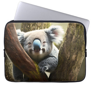 Happy Australian Koala In Tree, Laptop Sleeve