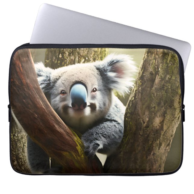 Happy Australian Koala In Tree,  Laptop Sleeve (Front)