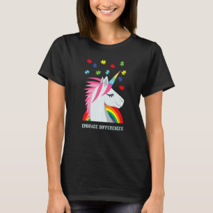 Happy Autism Awareness Women Youth Men Unicorn Puz T-Shirt