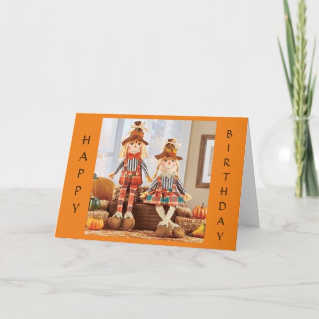 HAPPY "AUTUMN BIRTHDAY" TO YOU CARD (Front)