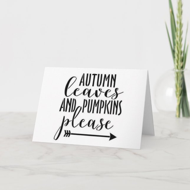 **HAPPY "AUTUMN" BIRTHDAY TO YOU** SPECIAL PERSON CARD (Front)
