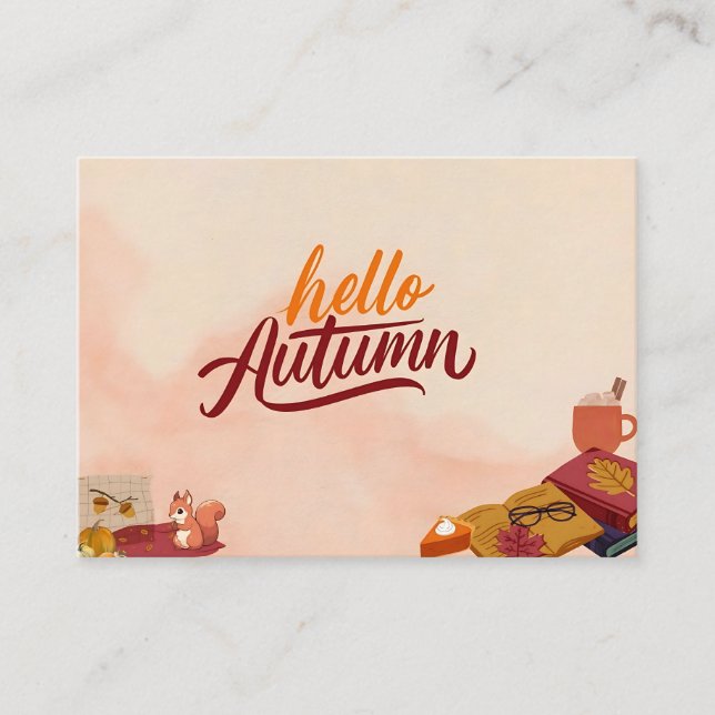 Happy Autumn   Enclosure Card (Front)