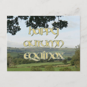 Happy Autumn Equinox Postcard