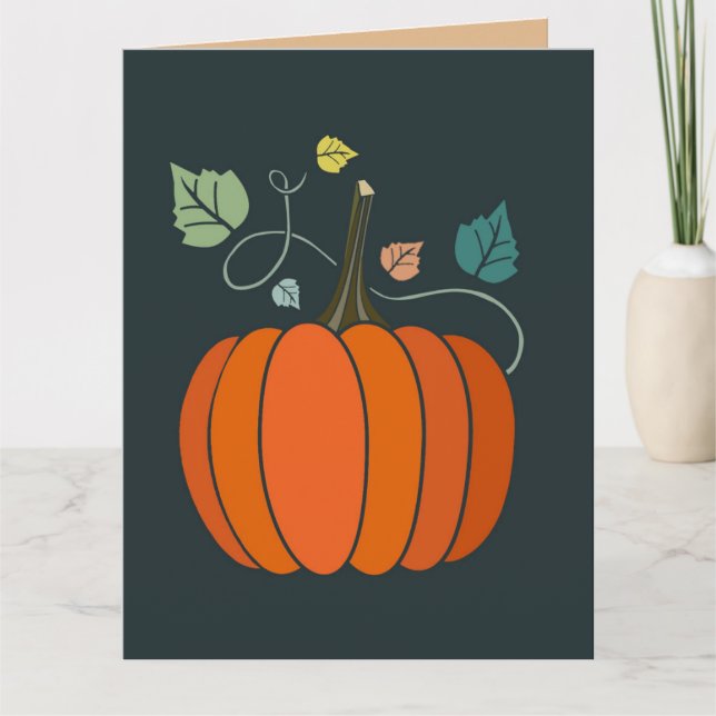 HAPPY AUTUMN FALL HARVEST GREETING CARDS (Front)