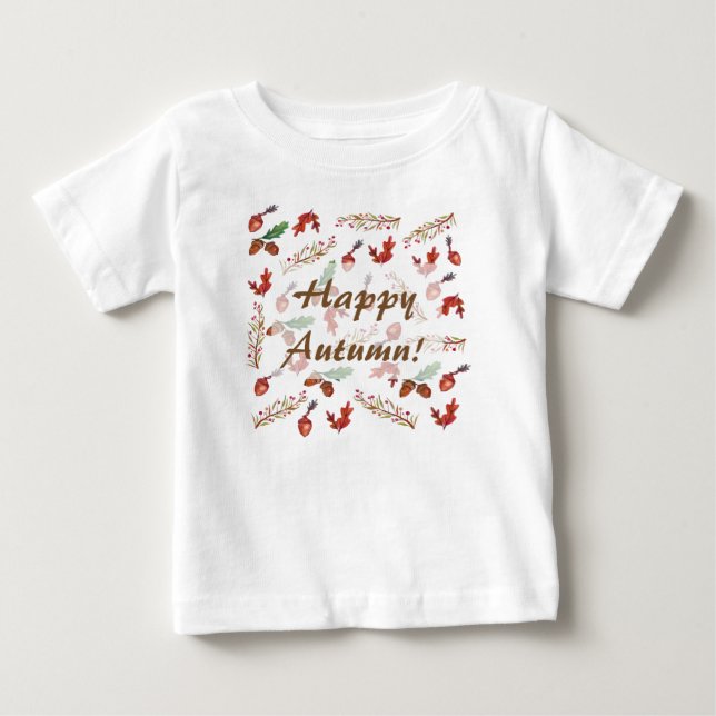 Happy Autumn   Jersey T-Shirt (Front)