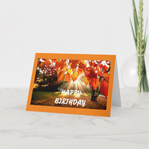 HAPPY (AUTUMN OR FALL) BIRTHDAY TO YOU CARD