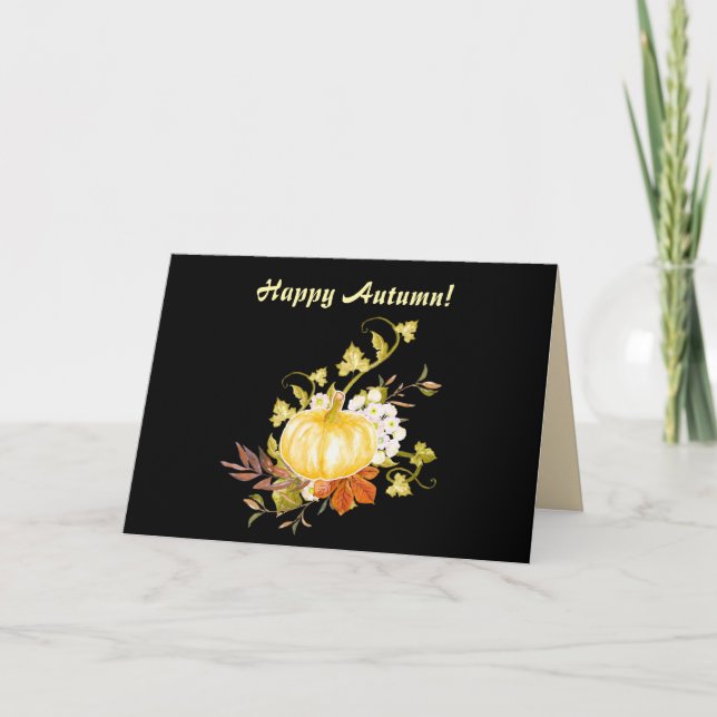 HAPPY AUTUMN THINKING OF YOU CARD (Front)